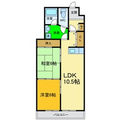 第１４柴田マンションの物件間取画像